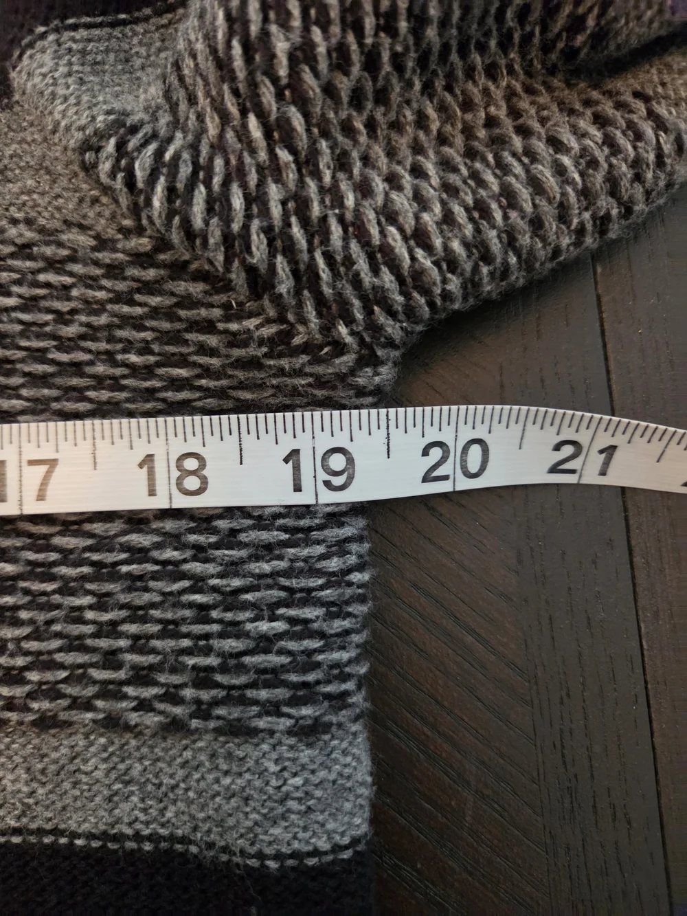 American Eagle Outfitters Gray Crewneck Hoodie Sweater with Black Stripes